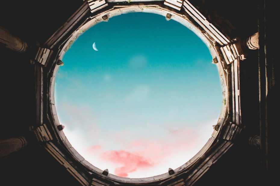 blue sky with white clouds