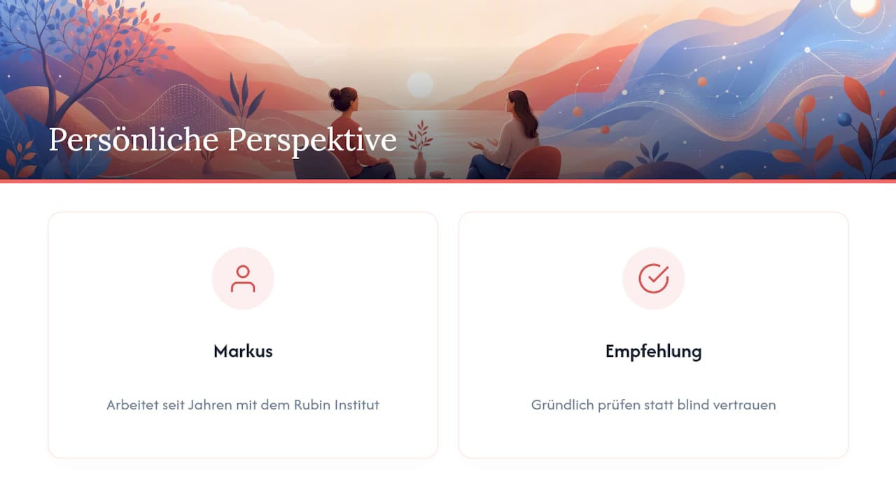 Persönliche Perspektive — overview diagram