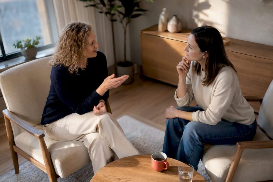 Coaching-Session über neue Sichtweisen