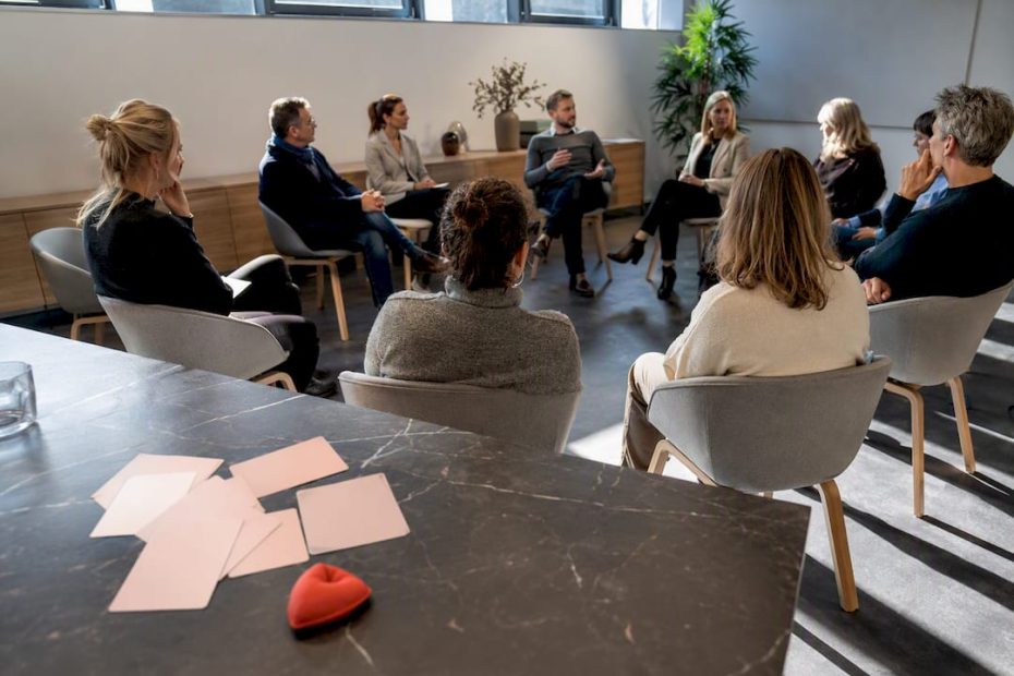 Supervisionssitzung während einer Coaching-Ausbildung