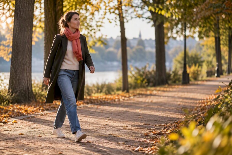 Die Person bewegt sich rhythmisch, um Stress zu bewältigen
