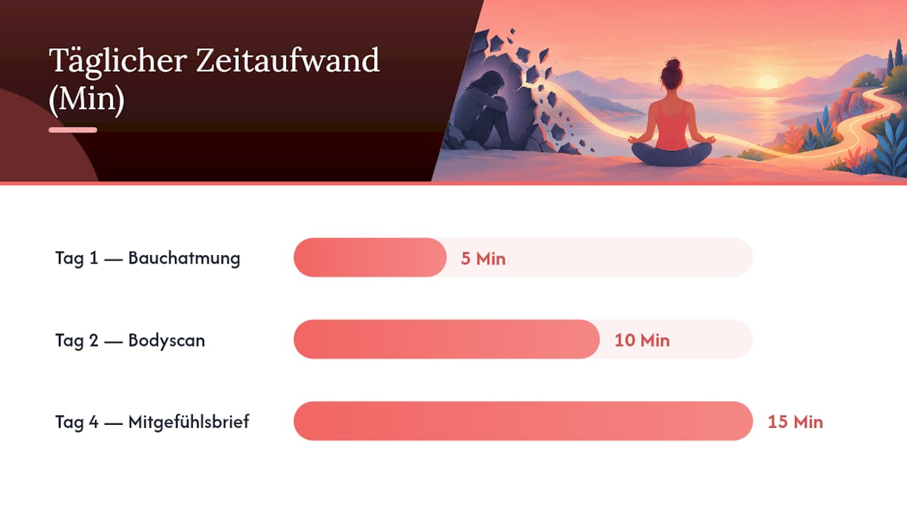 7-Tage-Übungsplan: Kurzprogramm zur schrittweisen Reduktion von Schamreaktionen — overview diagram