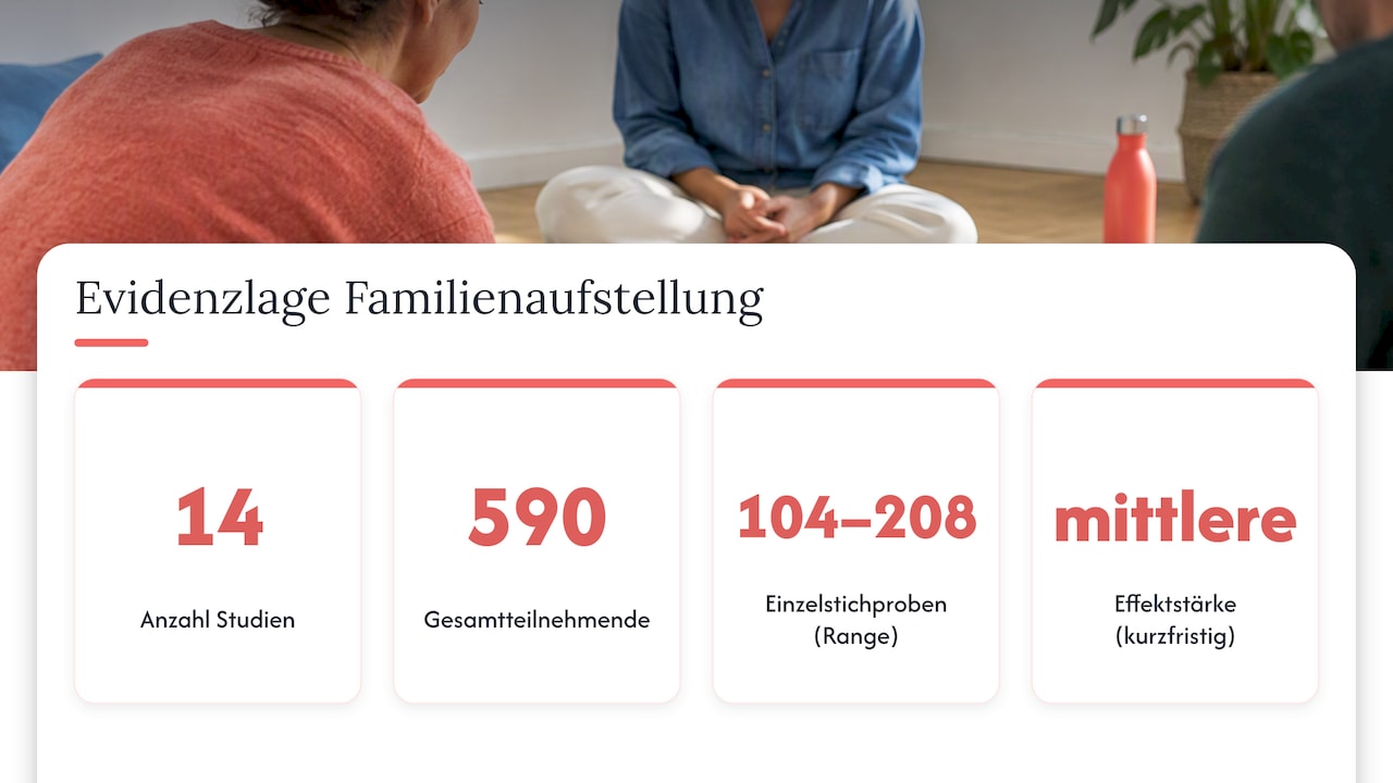 Evidenzbasierte Daten zu Studien über Familienaufstellungen