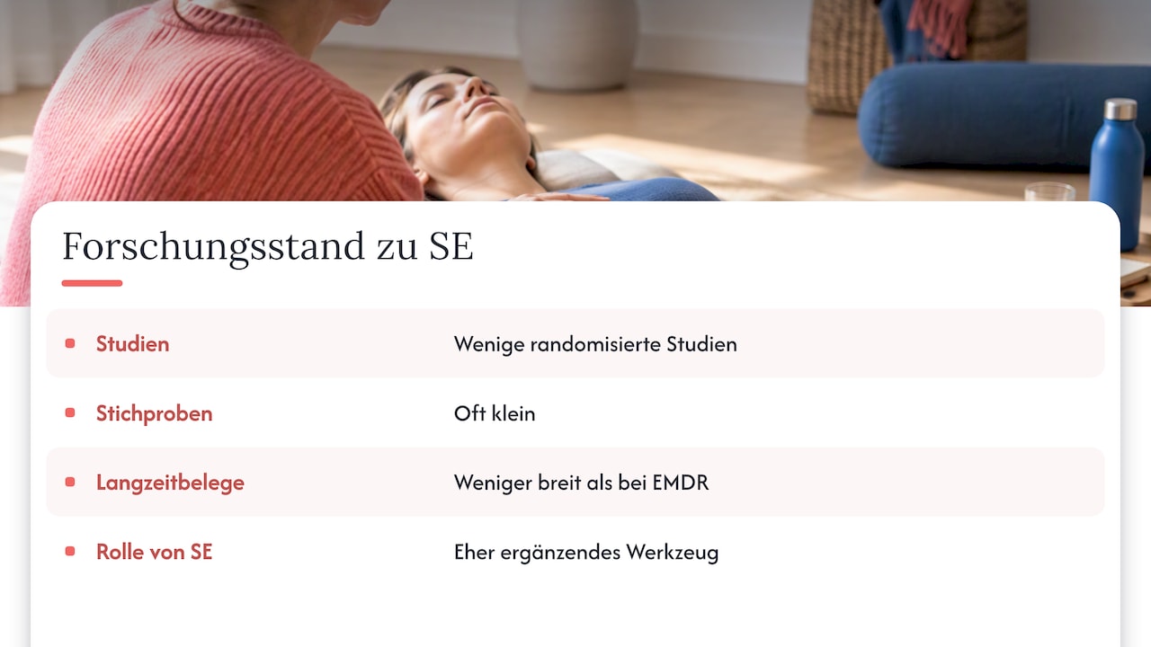 Somatic Experiencing: vielversprechend, aber jünger in der Forschung — overview diagram