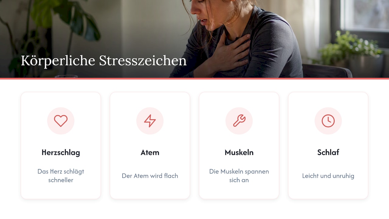Vier körperliche Stresszeichen bei Trauer